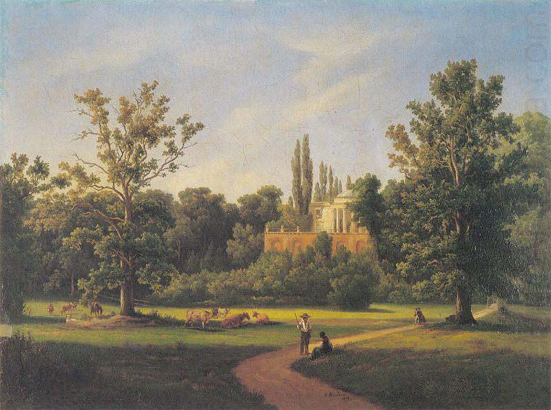 View of the Natolin Palace., unknow artist